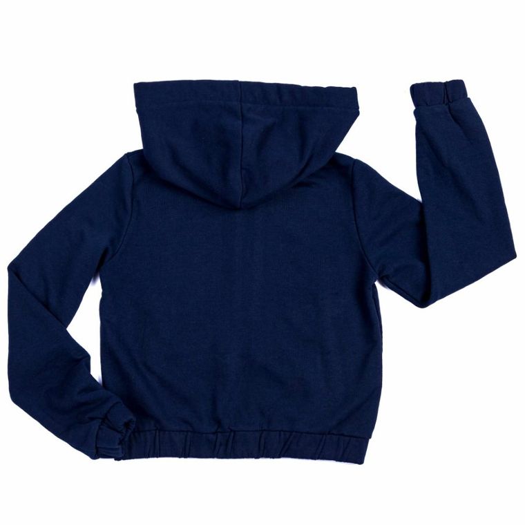 Bluza dziewczęca z kapturem, rozpinana, granatowa, Tom Tailor