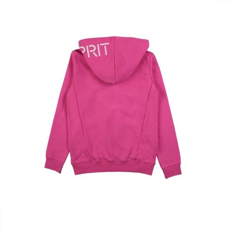 Bluza dziewczęca z kapturem, rozpinana, różowa, Esprit