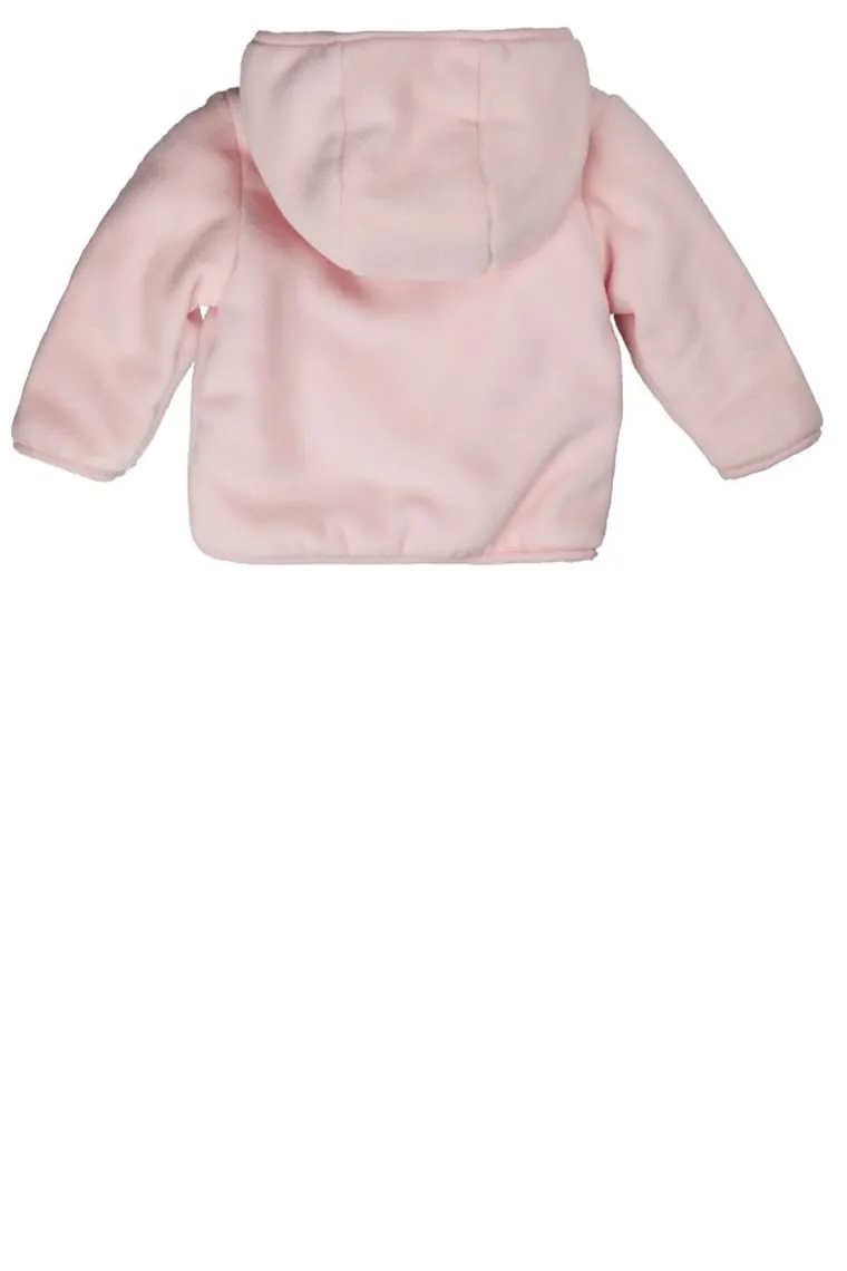 Bluza dziewczęca z kapturem, rozpinana, różowa, Kanz