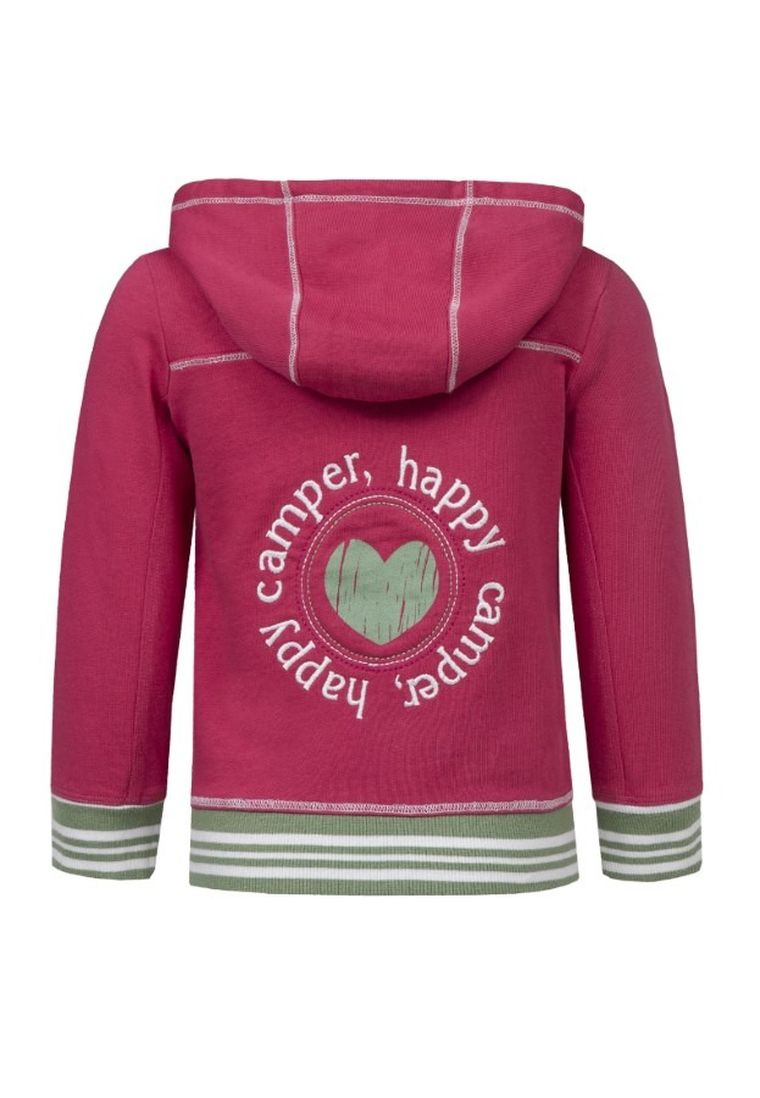 Bluza dziewczęca z kapturem, rozpinana, różowa, Lief