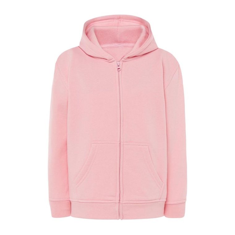 Bluza dziewczęca z kapturem, rozpinana, różowa, Tup Tup
