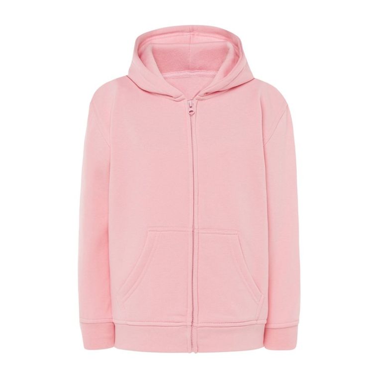 Bluza dziewczęca z kapturem, rozpinana, różowa, Tup Tup