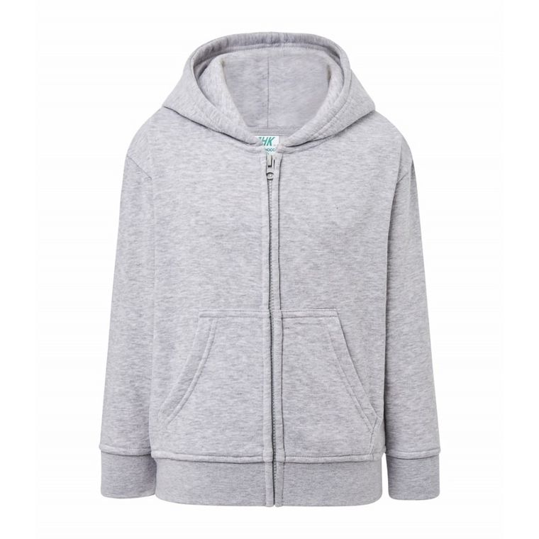 Bluza dziewczęca z kapturem, rozpinana, szara, Tup Tup