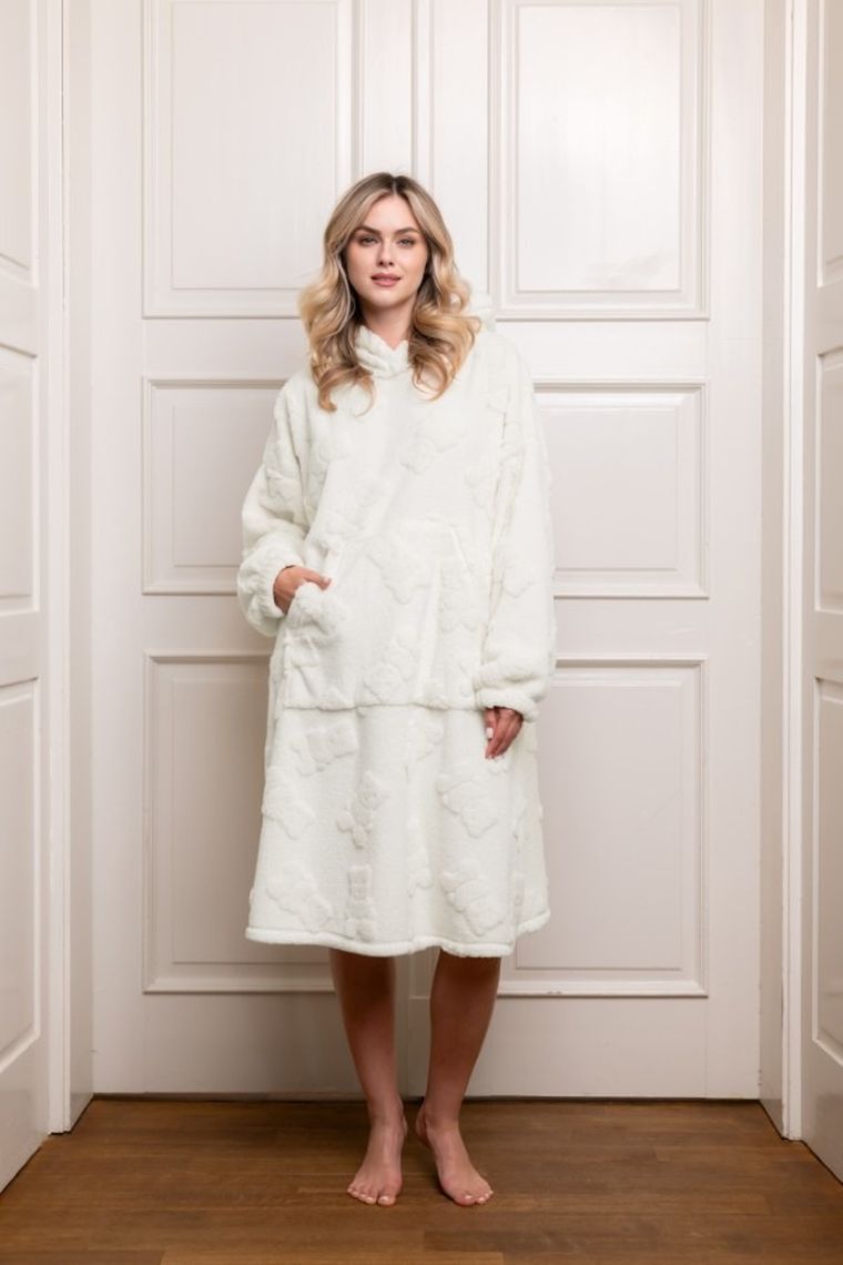 Bluza-koc, ecru, Reno, Italian Fashion