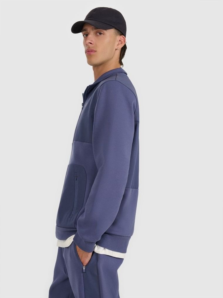 Bluza męska, niebieska, 4F