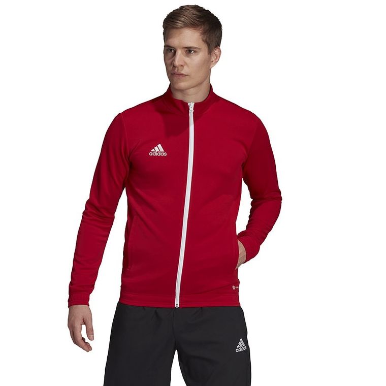 Bluza męska, rozpinana, czerwona, Adidas Entrada 22 Track Jacket