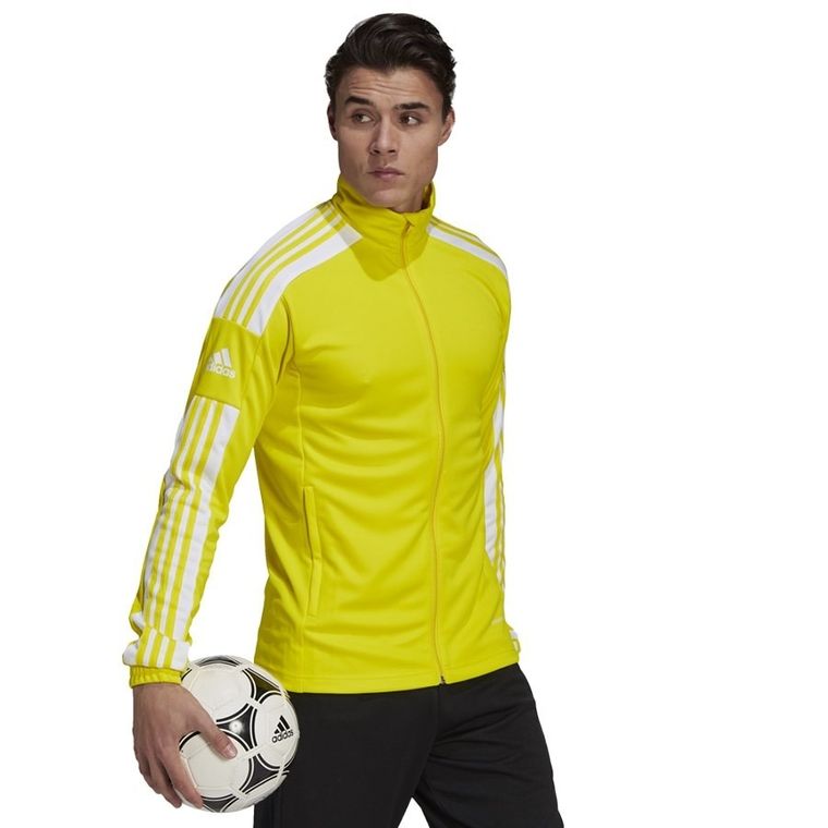 Bluza męska, rozpinana, żółta, Adidas Squadra 21 Training Jacket