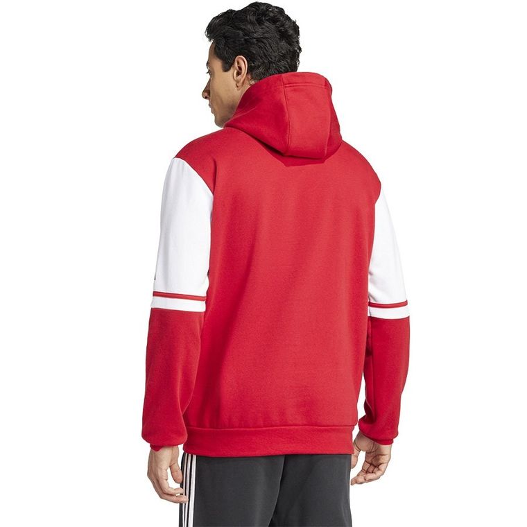 Bluza męska z kapturem, czerwona, Adidas Squadra