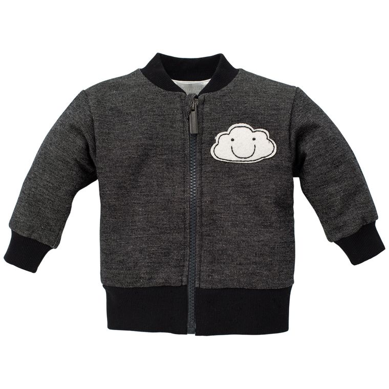 Bluza niemowlęca, rozpinana, czarna, Happy Day, Pinokio