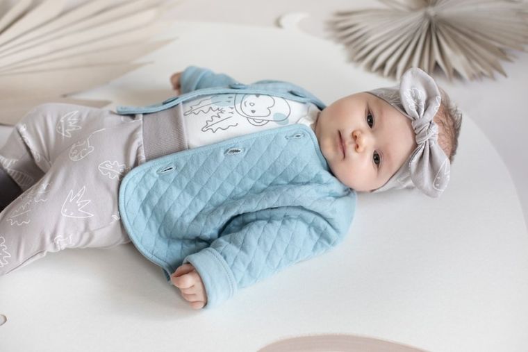 Bluza niemowlęca, rozpinana, niebieska, Pinokio