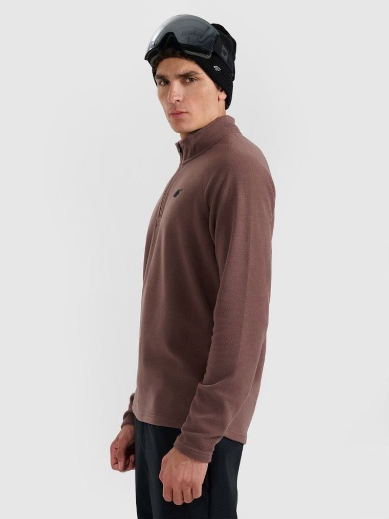 Bluza termoaktywna męska, polarowa, brązowa, 4F