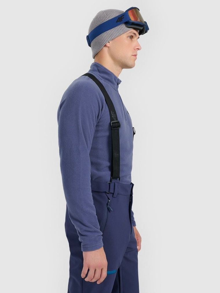 Bluza termoaktywna męska, polarowa, niebieska, 4F