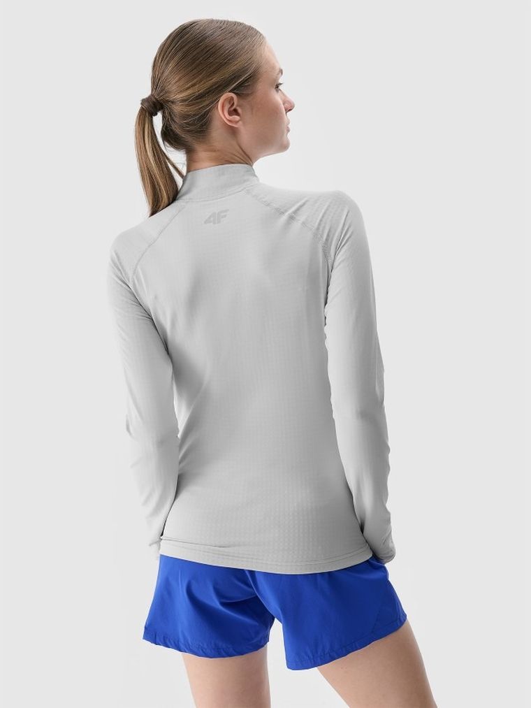 Bluza trekkingowa damska, szara, 4F