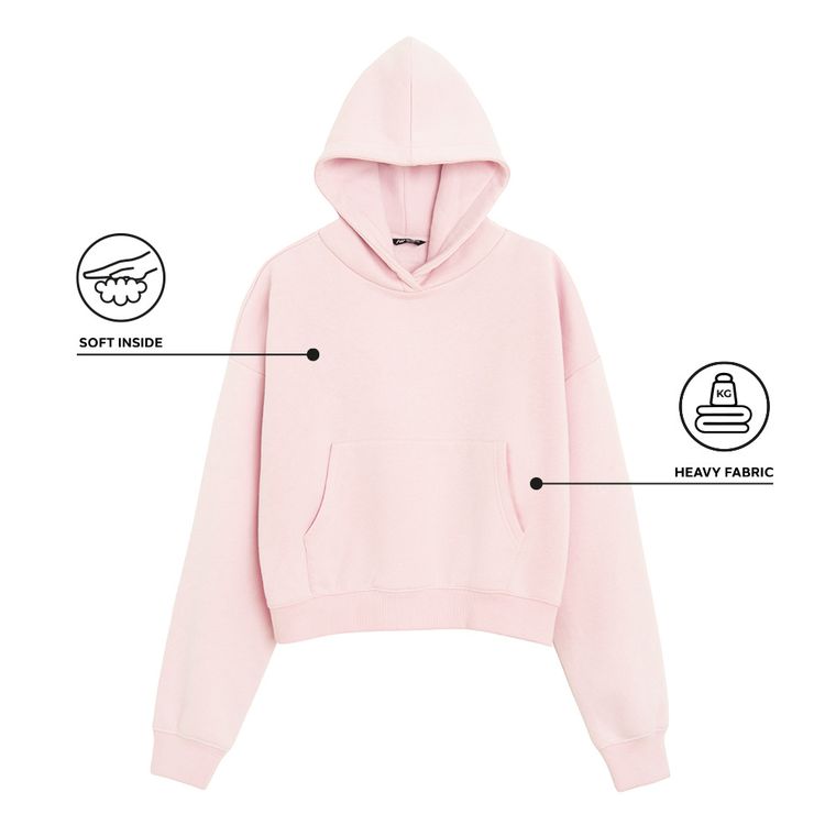 Bluza z kapturem o kroju oversize NOWEAR