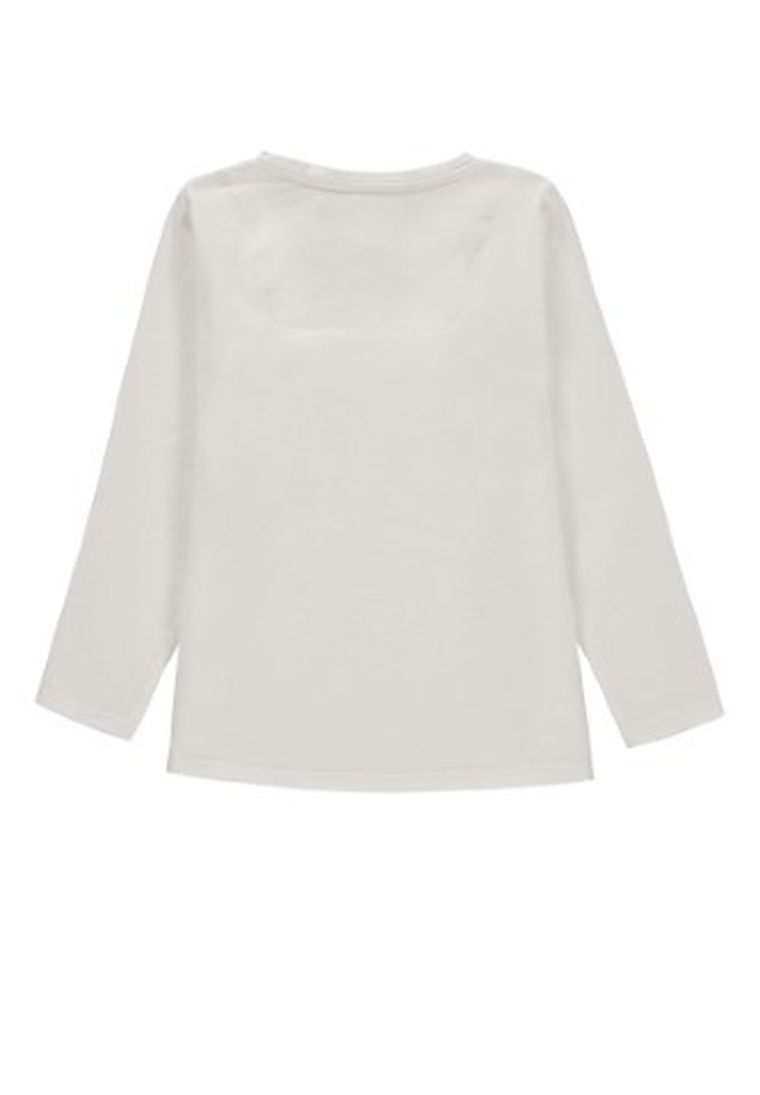 Bluzka chłopięca z długim rękawem, biała, Kanz