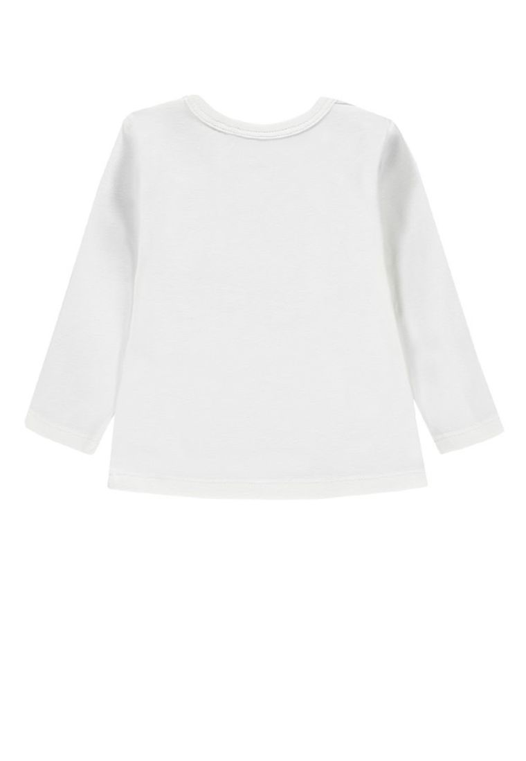 Bluzka chłopięca z długim rękawem, biała, Kanz