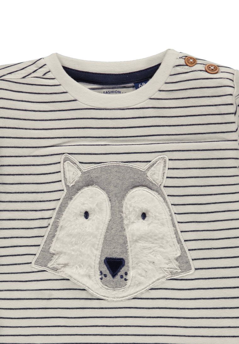 Bluzka chłopięca z długim rękawem, biała, Tom Tailor