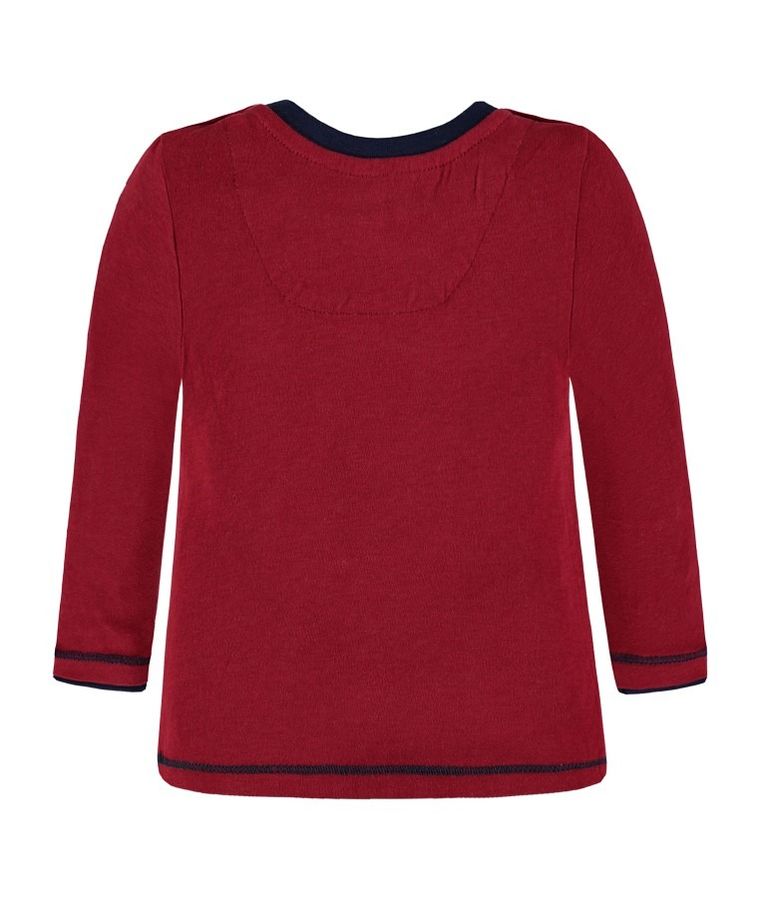 Bluzka chłopięca z długim rękawem, czerwona, Kanz