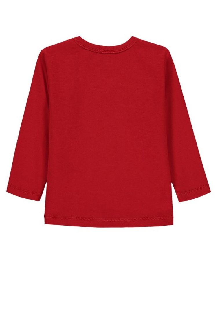 Bluzka chłopięca z długim rękawem, czerwona, Kanz