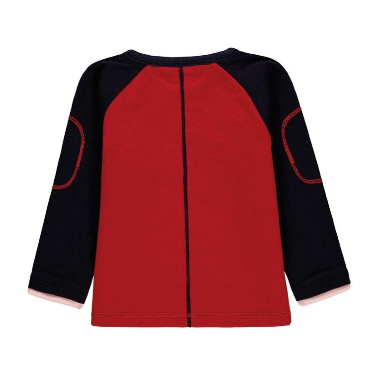 Bluzka chłopięca z długim rękawem, czerwona, Kanz