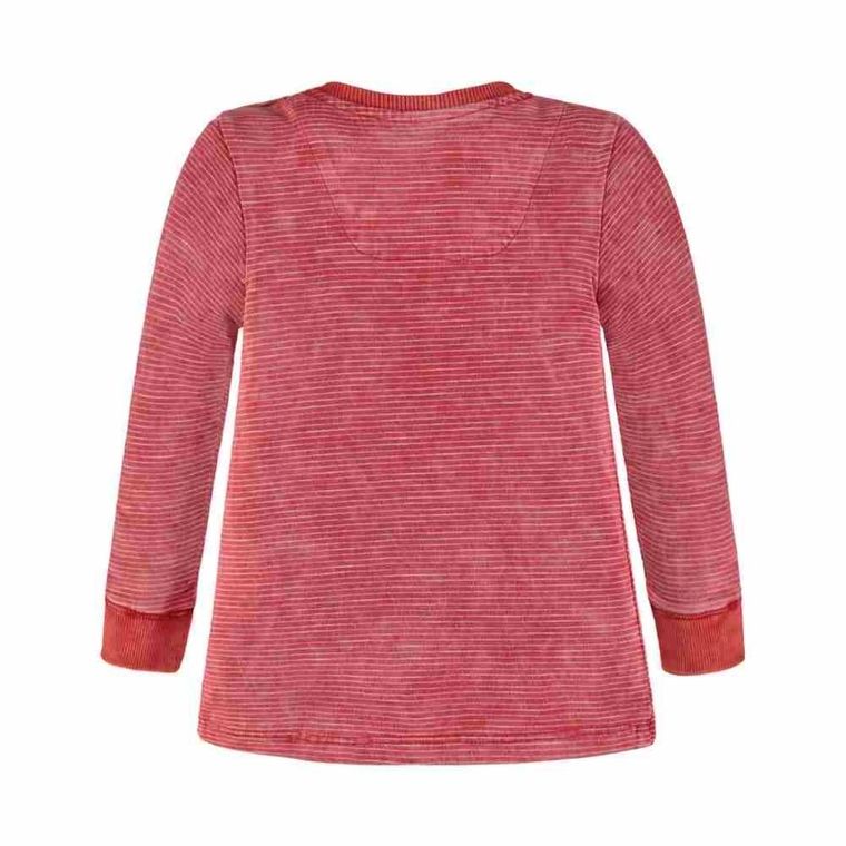 Bluzka chłopięca z długim rękawem, czerwona, Kanz