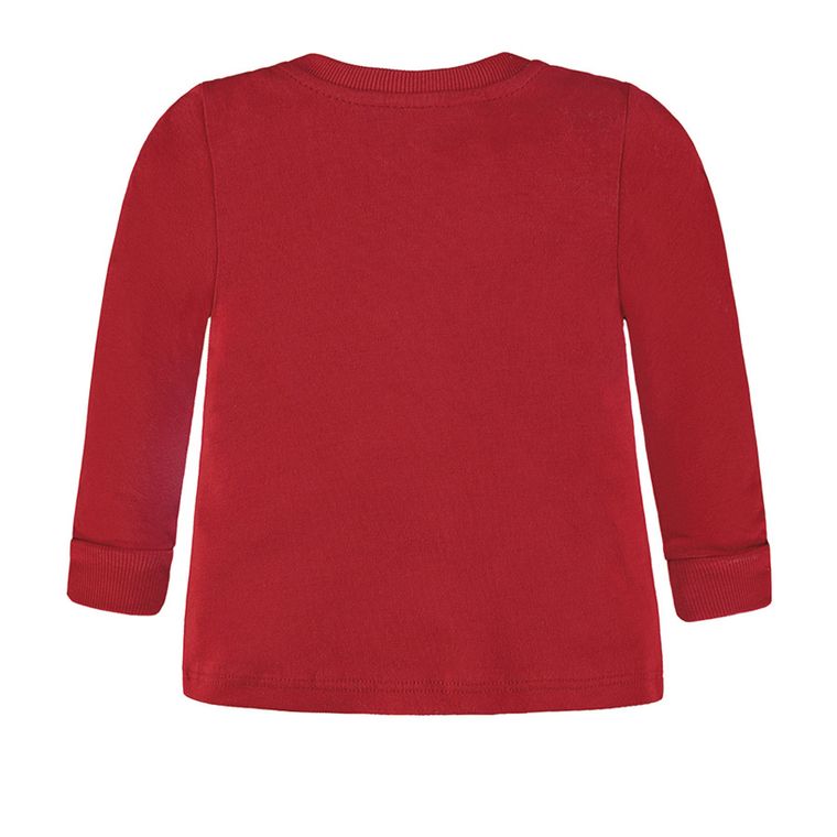 Bluzka chłopięca z długim rękawem, czerwona, Kanz