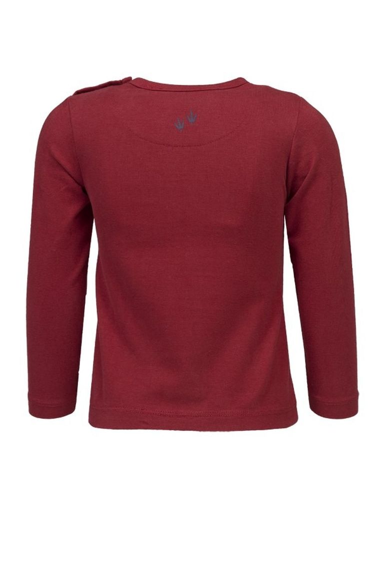 Bluzka chłopięca z długim rękawem, czerwona, Lief