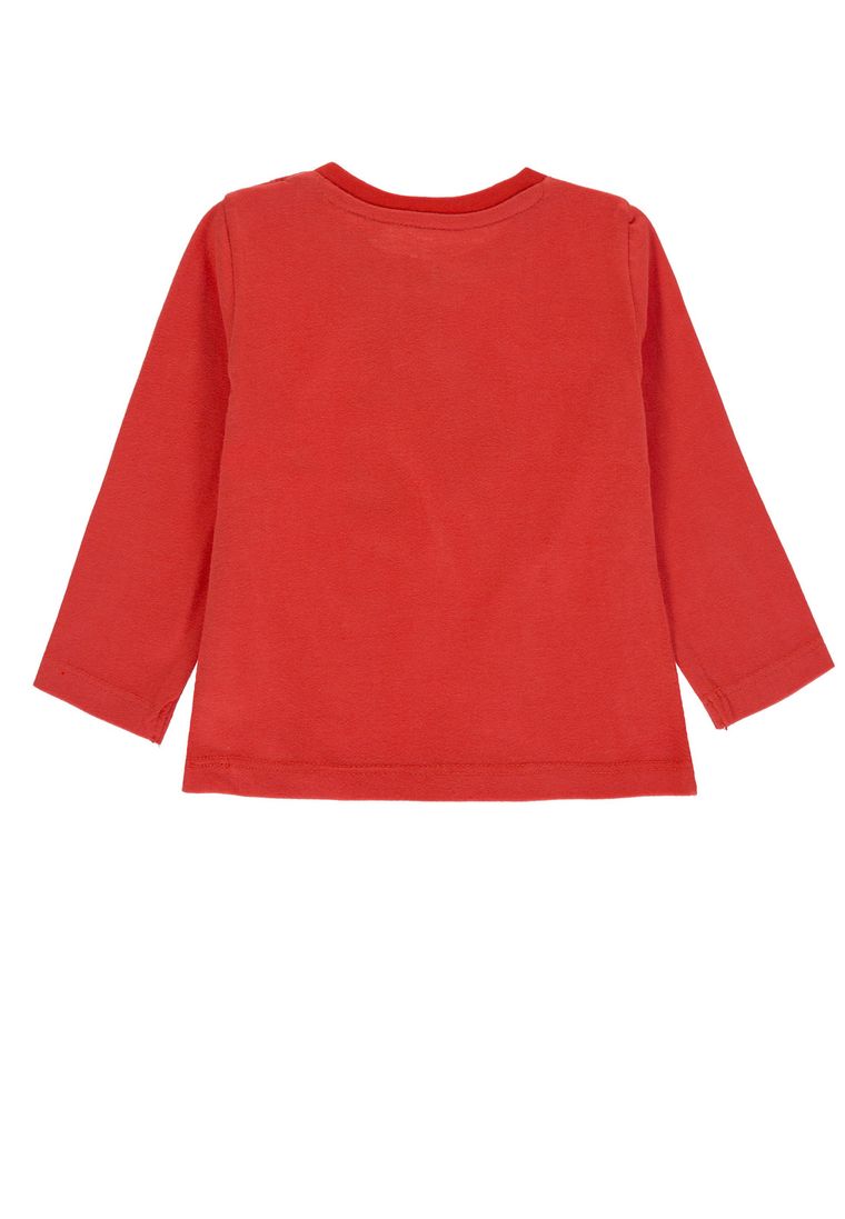 Bluzka chłopięca z długim rękawem, czerwona, Tom Tailor