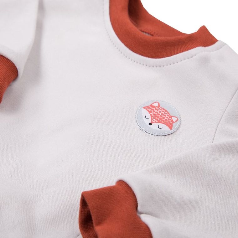 Bluzka chłopięca z długim rękawem, ecru, Eevi