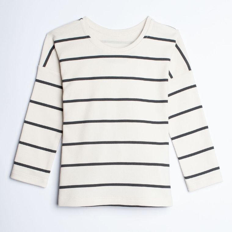 Bluzka chłopięca z długim rękawem, ecru, Nicol