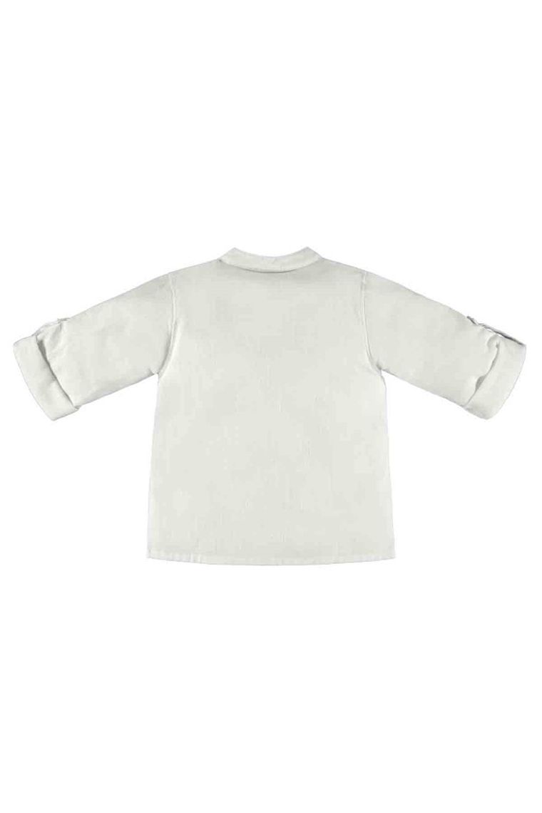 Bluzka chłopięca z długim rękawem, ecru, Up Baby