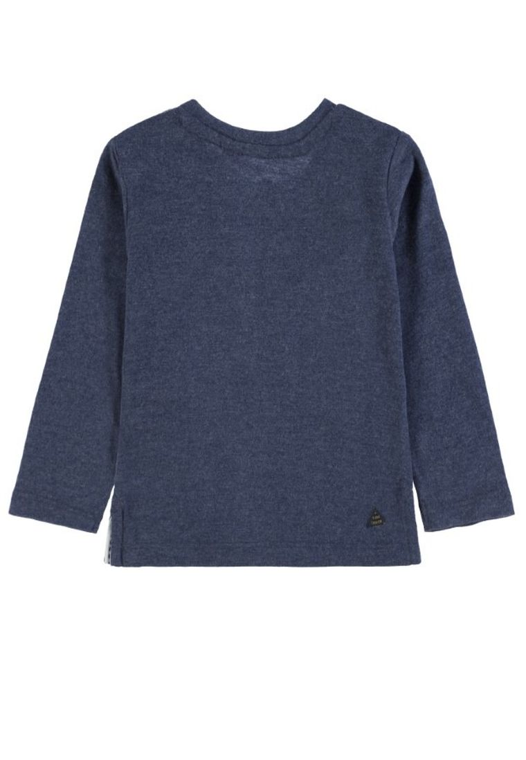 Bluzka chłopięca z długim rękawem, granatowa, Tom Tailor