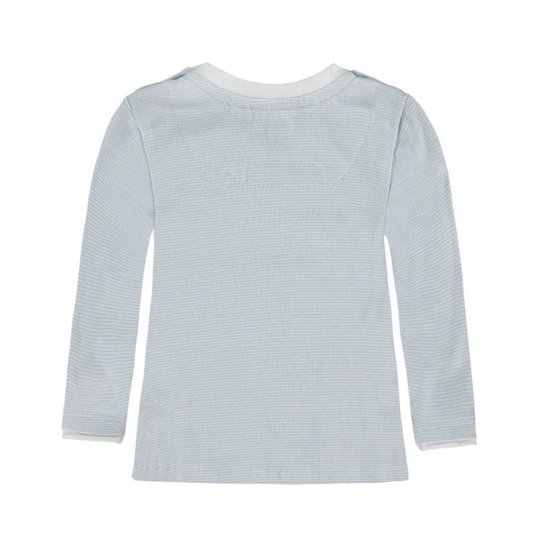 Bluzka chłopięca z długim rękawem, niebieska, Kanz