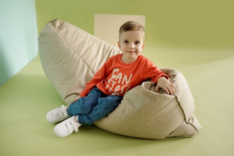 Bluzka chłopięca z długim rękawem, pomarańczowa, Orange Flip, Pinokio