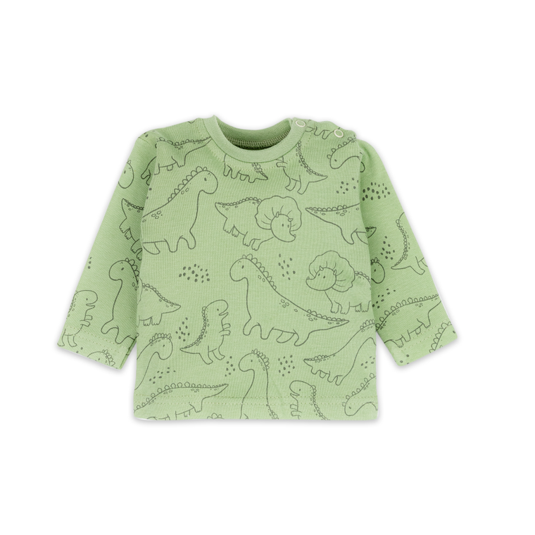 Bluzka chłopięca z długim rękawem, zielona, Tup Tup