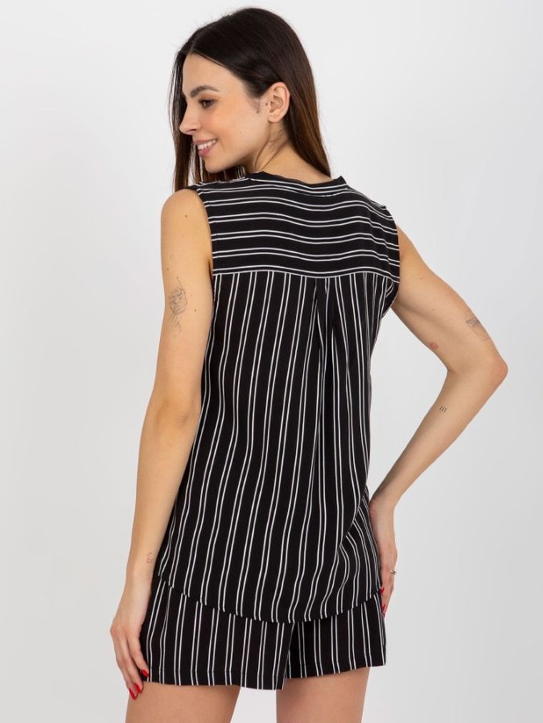 Bluzka damska bez rękawów, czarna, Fresh Made