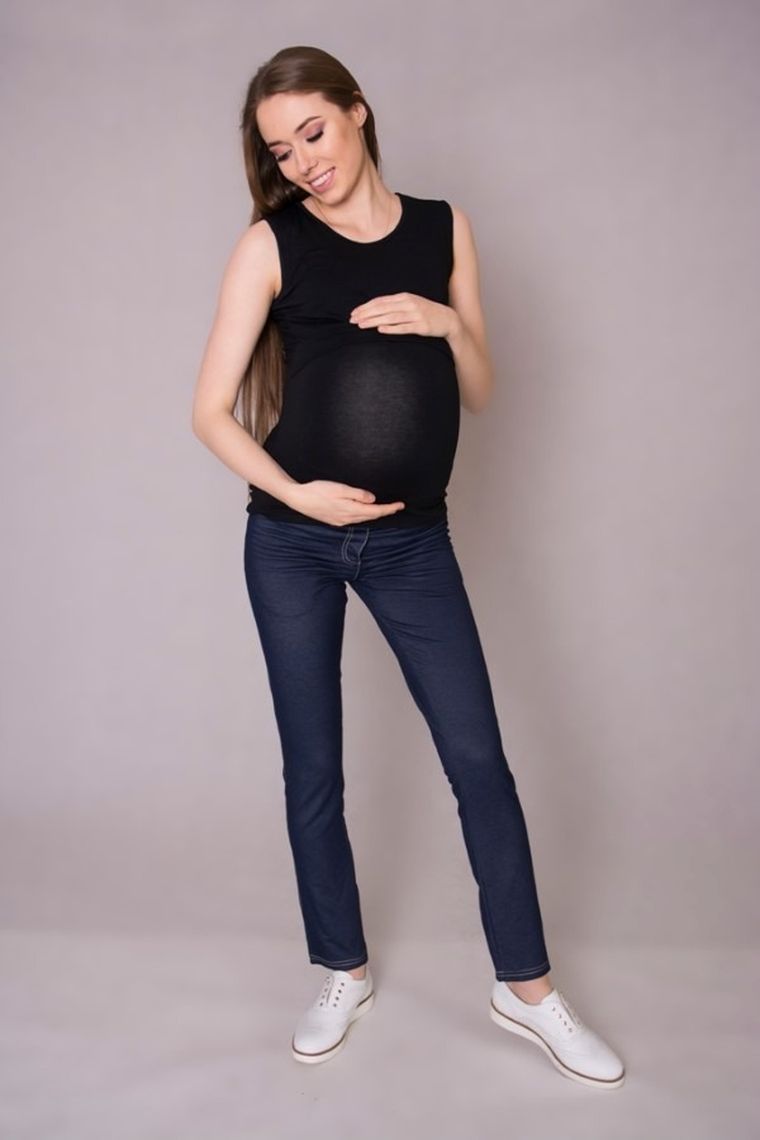 Bluzka damska bez rękawów, do karmienia, czarna, Miracle