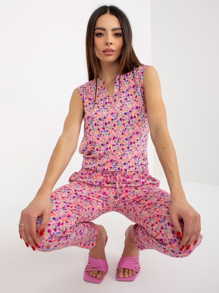 Bluzka damska bez rękawów, różowa, Fresh Made