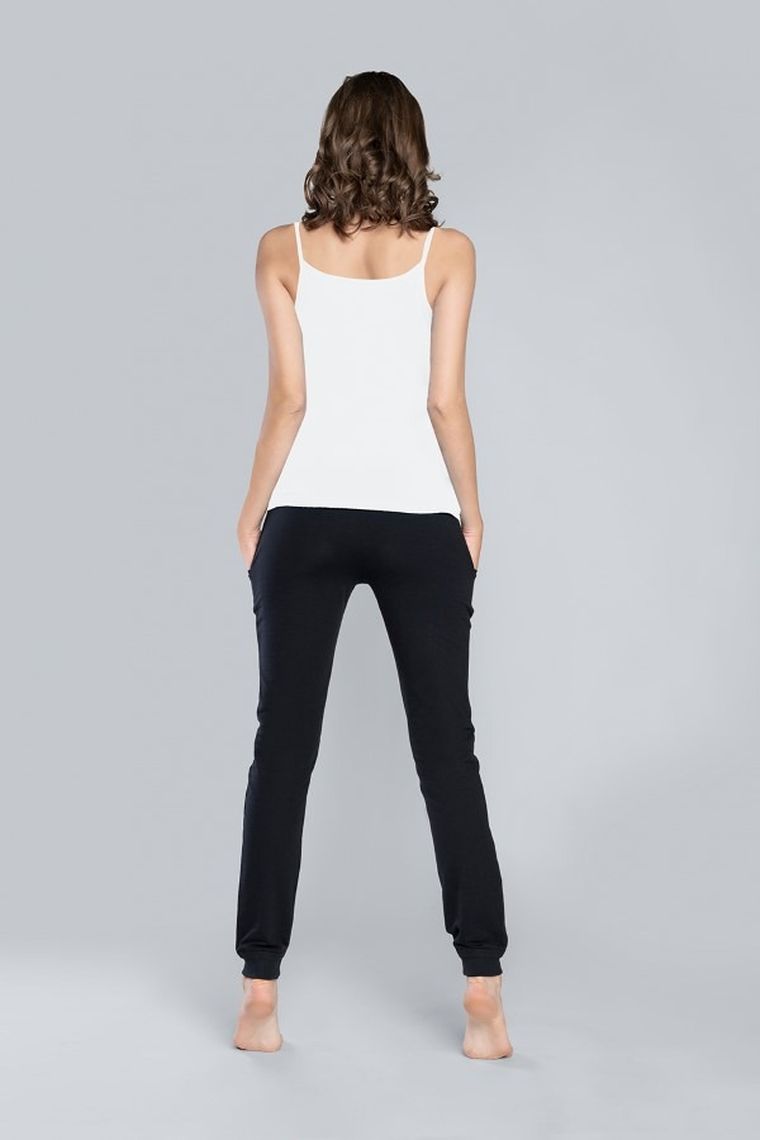 Bluzka damska na ramiączka, biała, Ibiza, Italian Fashion