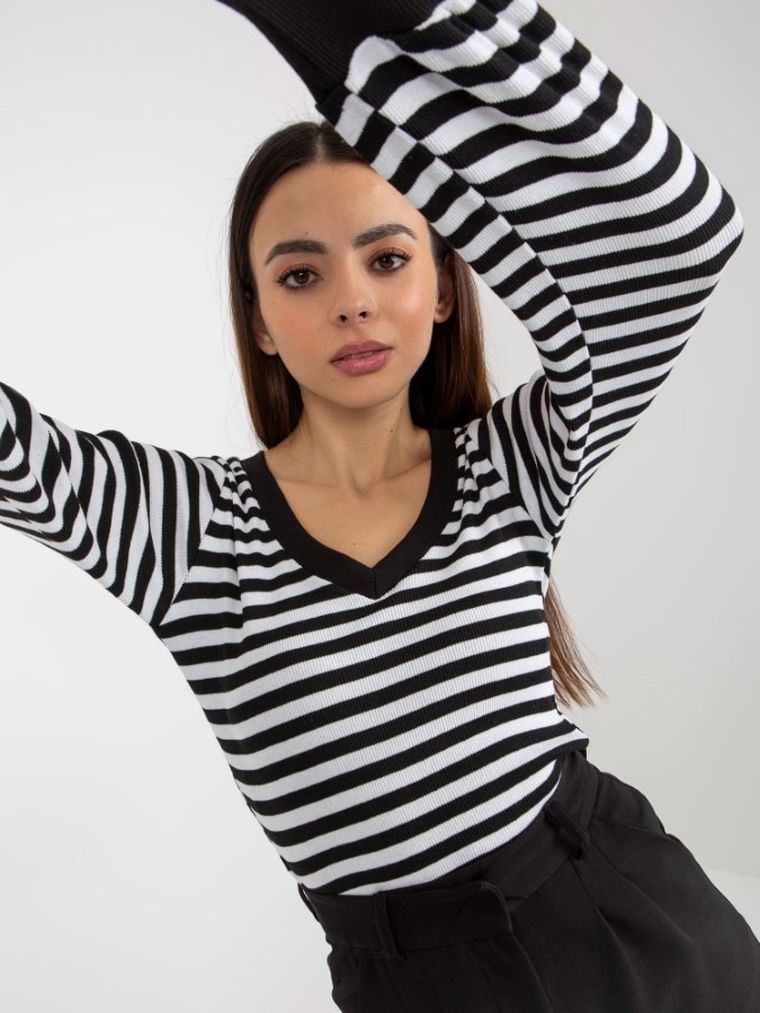 Bluzka damska z długim rękawem, mix, Basic Feel Good