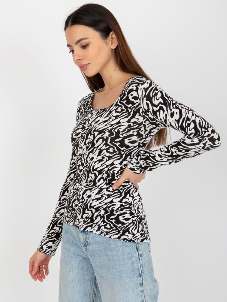 Bluzka damska z długim rękawem, mix, Lakerta