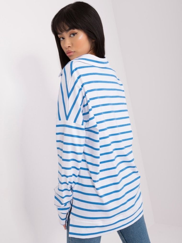 Bluzka damska z długim rękawem, oversize, mix, Lakerta