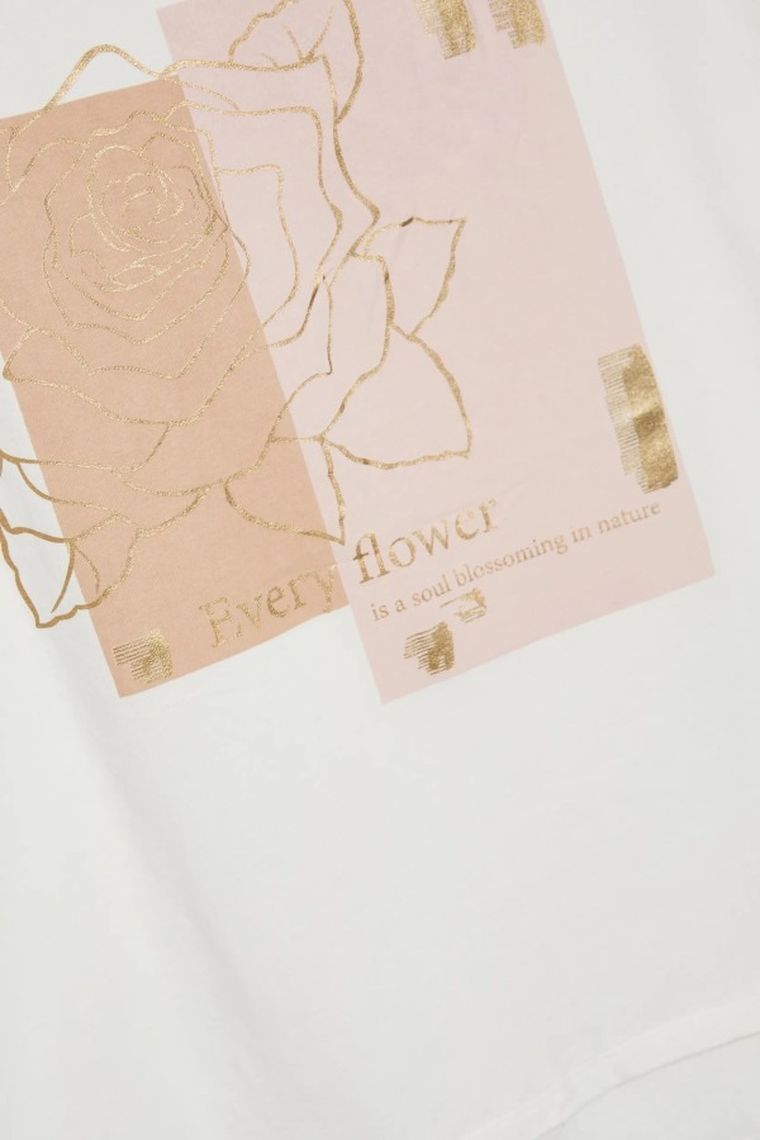 Bluzka damska z krótkim rękawem, biała, Moodo