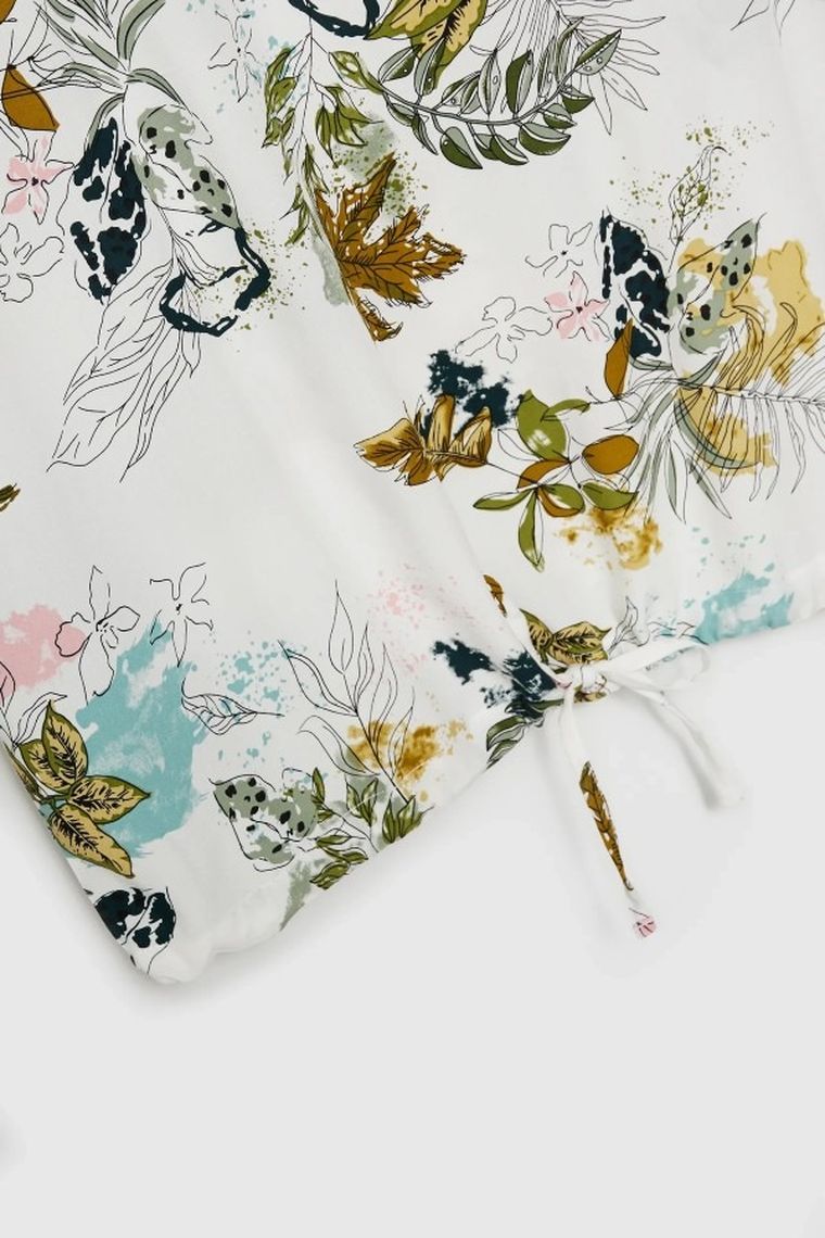 Bluzka damska z krótkim rękawem, czarna, Moodo