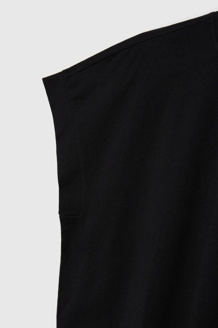 Bluzka damska z krótkim rękawem, czarna, Moodo