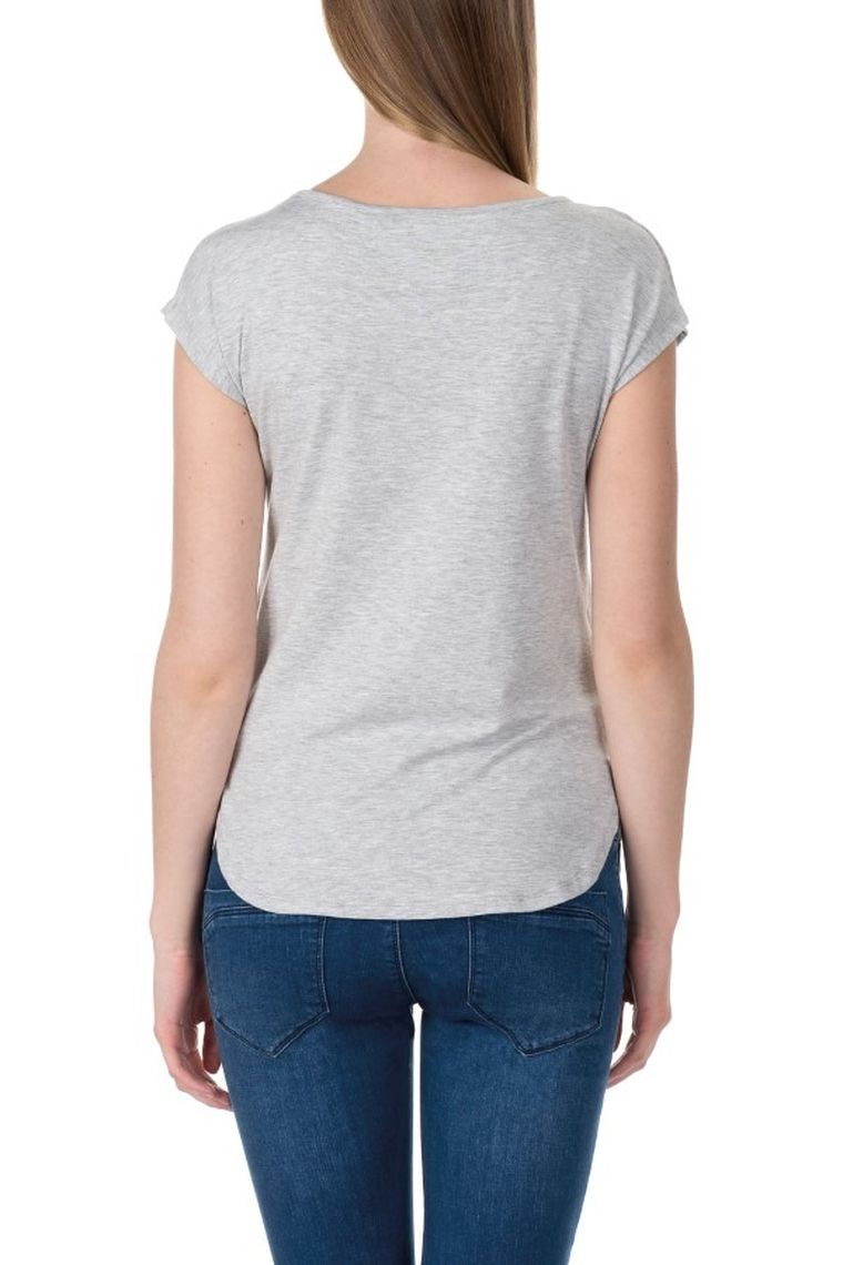 Bluzka damska z krótkim rękawem, do karmienia, szara, Bellybutton