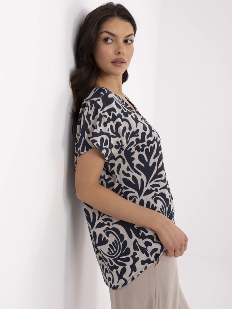 Bluzka damska z krótkim rękawem, mix, Sublevel