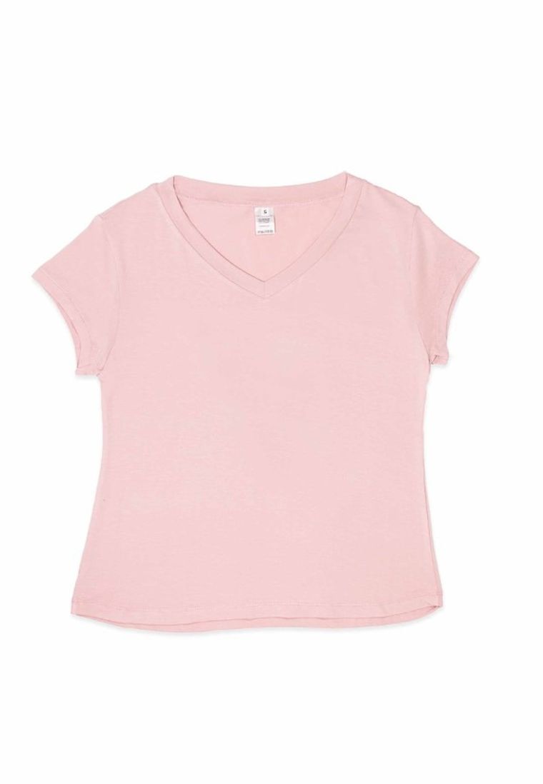 Bluzka damska z krótkim rękawem, różowa, Golden Queen