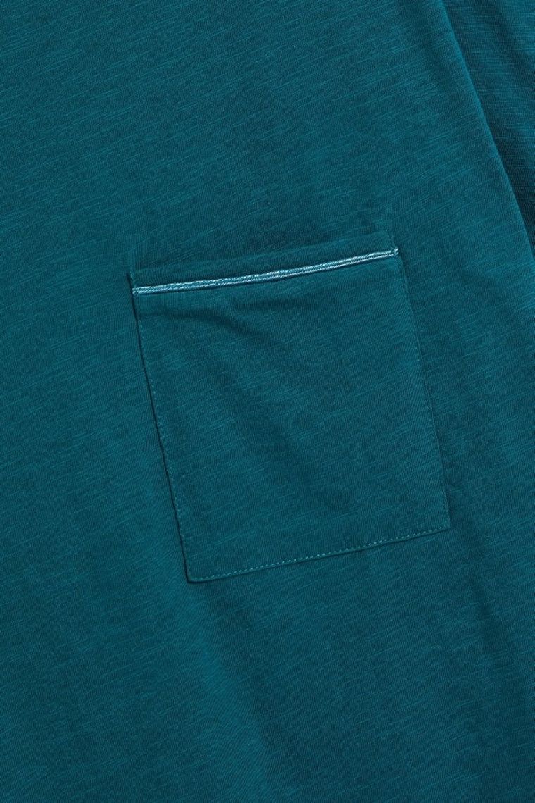 Bluzka damska z krótkim rękawem, zielona, Moodo