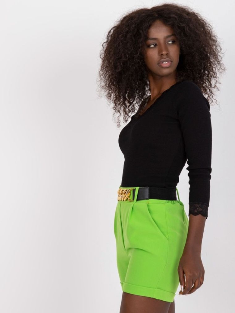 Bluzka damska z rękawem 3/4, czarna, Rue Paris